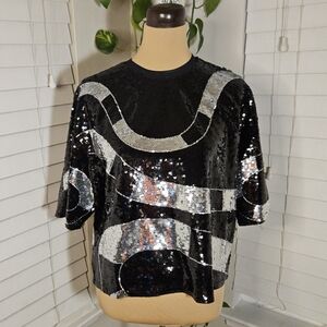 Beetlejuice Forever 21 Sequin Sand Worm Top